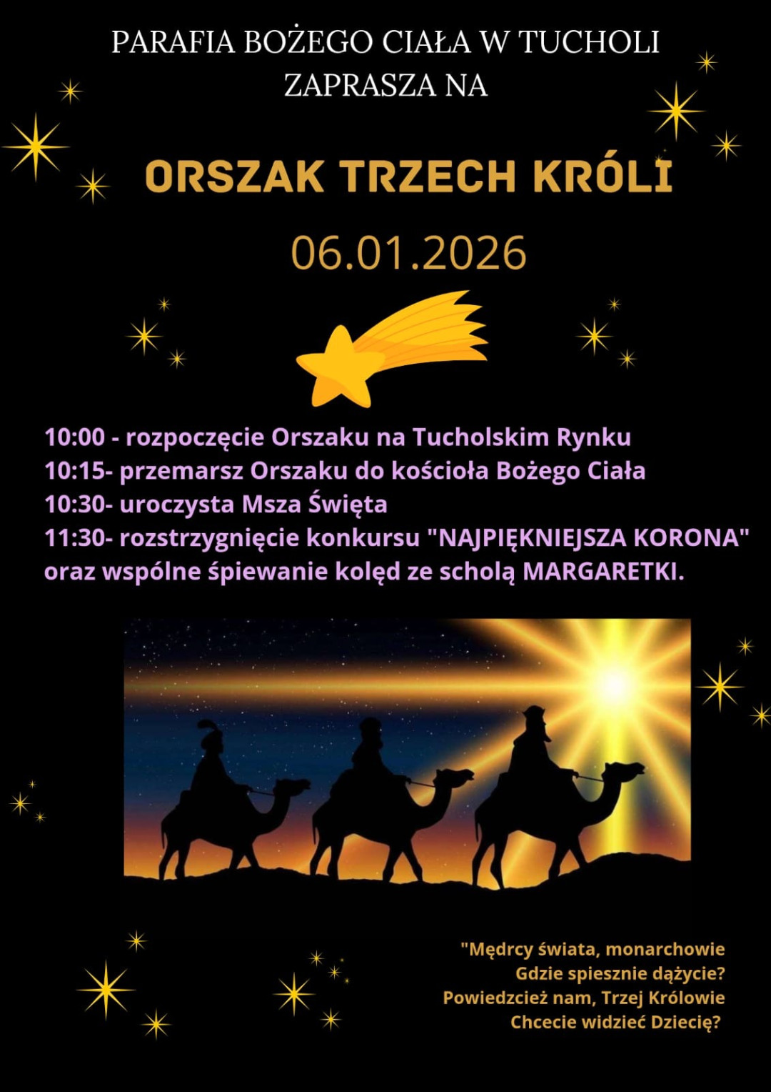 We wtorek (6.01) Święto Objawienia Pańskiego. Przez miasta i wsie regionu przejdą Orszaki Trzech Króli (ROZMOWA)
