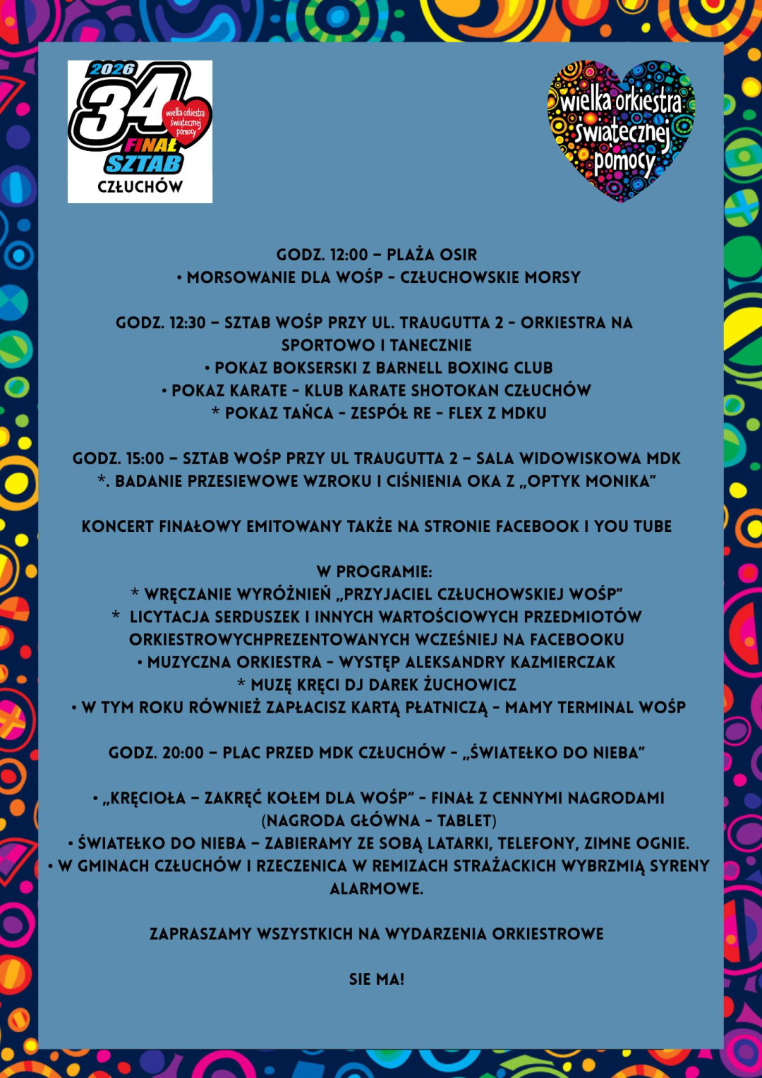 Dwa dni orkiestrowego grania w Człuchowie. Będzie śniadanie w Canpolu oraz szereg wydarzeń w Człuchowie (ROZMOWA)